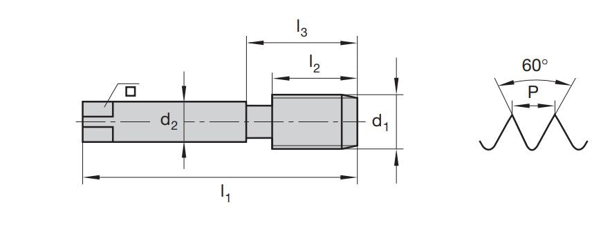 Gewindebohrer 18 x 1,5 mm HSS-E PM Rasant – V Metric