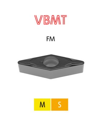 10 Stk. VBMT 110304-FM Palbit Wendeschneidplatten