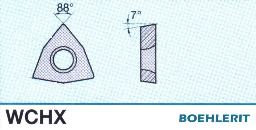 10 Stk. BOEHLERIT Wendeschneidplatten für die Bearbeitung von Stählen und rostfreien Stählen WCHX 060204 EN-BFM