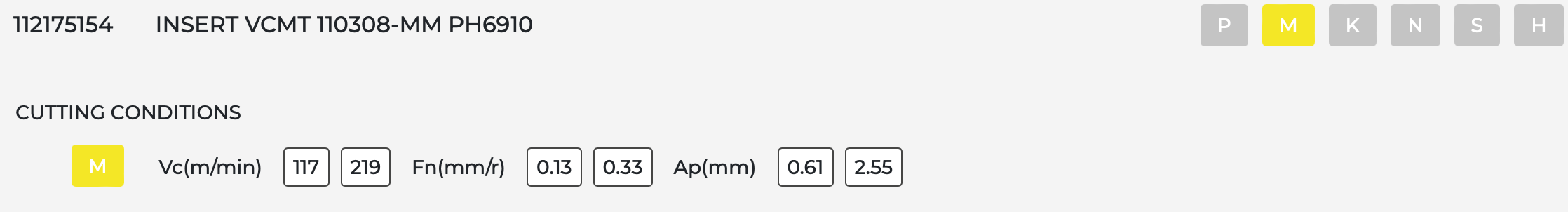 10 Stk. VCMT 110308 MM PALBIT Wendeschneidplatten