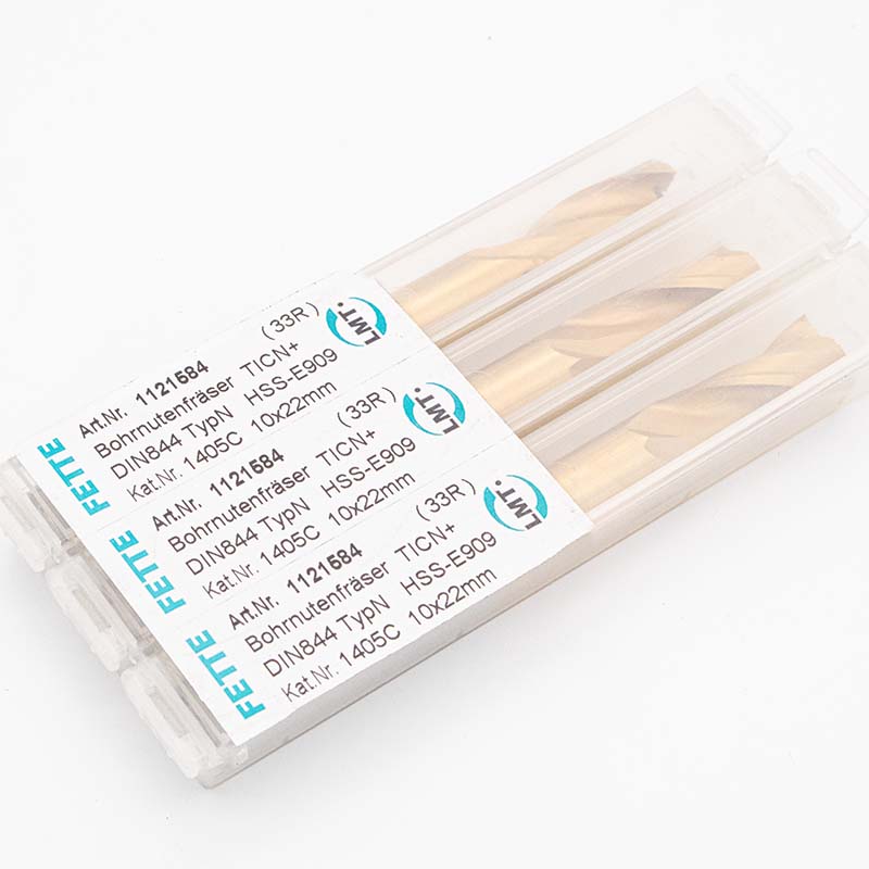 10x22 mm LMT FETTE Bohrnutenfräser TICN+ Sp56 HSS-E909 DIN 844