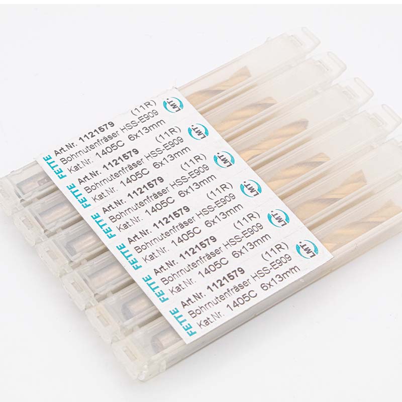 6x13 mm LMT FETTE Bohrnutenfräser Zweischneider HSS-E909 Slot drill