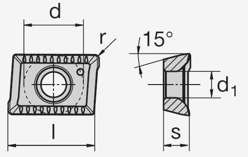 10 Stk. ADKX 110308 SR-TR LC630T LMT FETTE Wendeschneidplatten