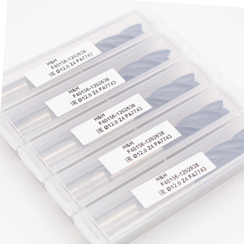 Ø 12 mm Hard & Heavy Vollhartmetall HPC NCUT Fräser, ungleiche Teilung, abgesetzt