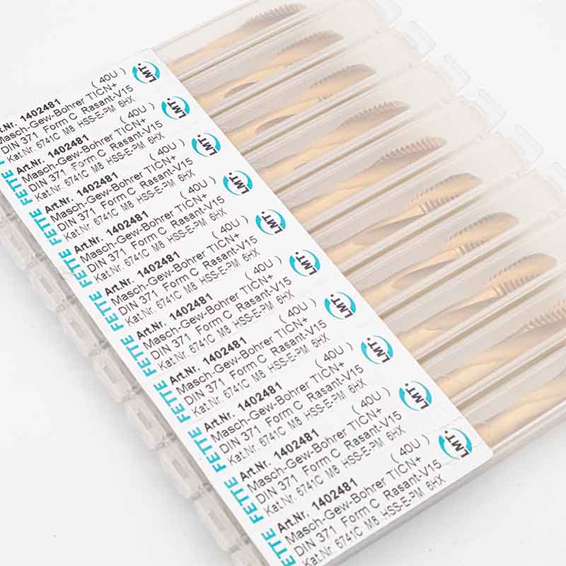 Maschinen-Gewinde Bohrer M8 6HX DIN 371 HSS-E Rasant-V15