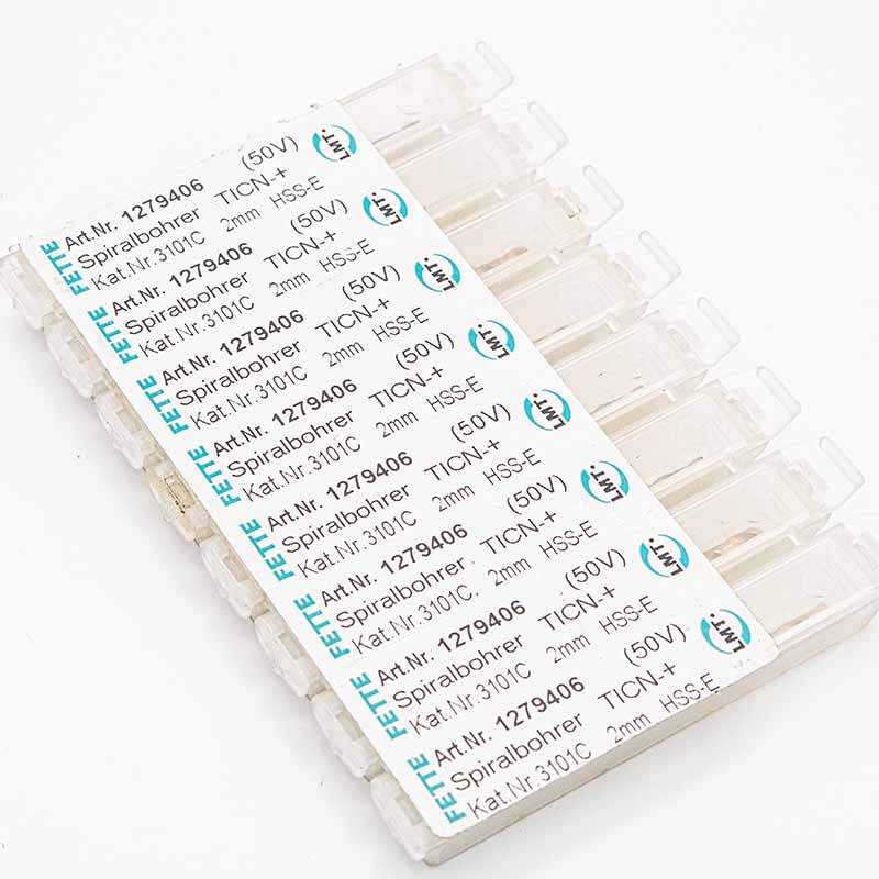 8 Stk. 2mm LMT FETTE Spiralbohrer