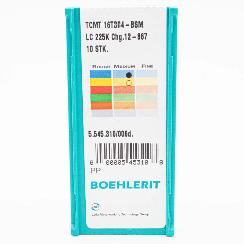10 Stk. TCMT 16T304- BSM BOEHLERIT Wendeschneidplatten