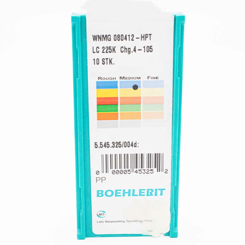 5 Stk. WNMG 080412 MRP BOEHLERIT Wendeschneidplatten