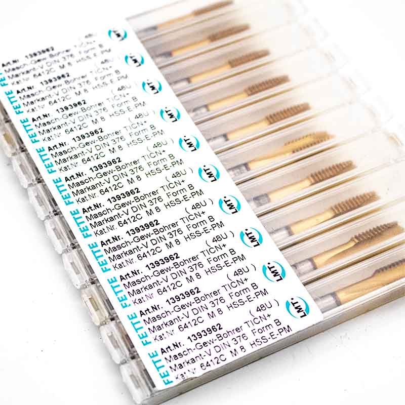 LMT FETTE M8 HSS-E Maschinen-gewindebohrer Markant V DIN 376