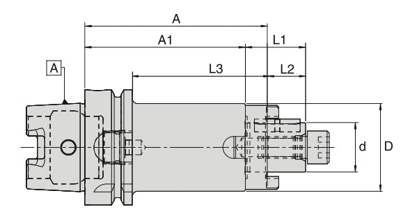 Bilz Austeckfräserdorn DIN 6358 mit Längs- und Quernut (Kombi) 4601352