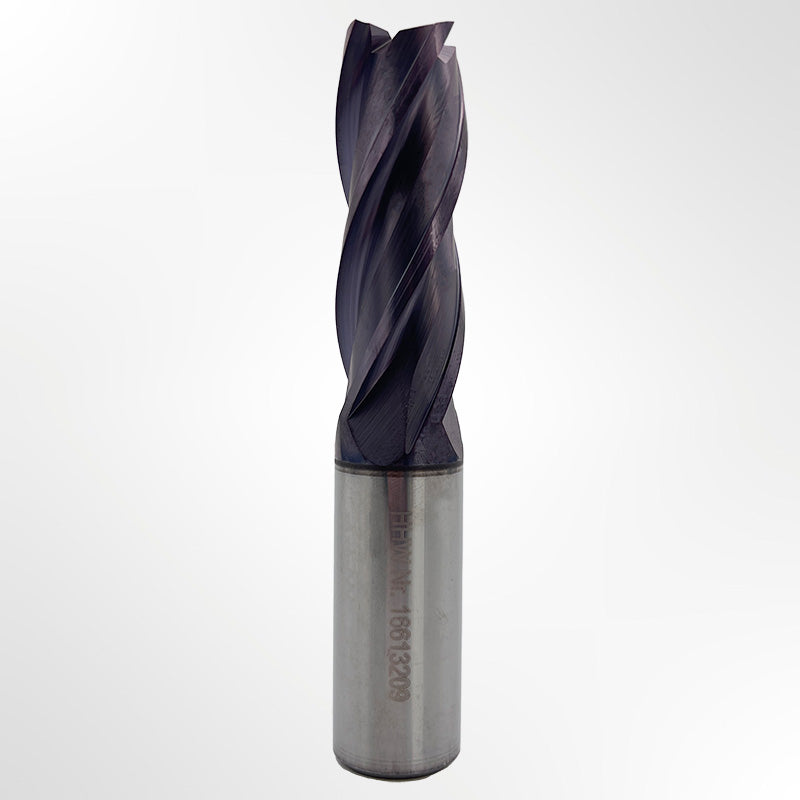 VHM-Schaftfräser zyl./6535 HB lang 4 Schneiden Z-Schnitt P20-K40/TiAlN 20 mm