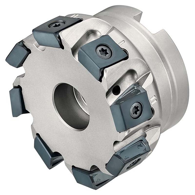 Tangential-Eckfräser 90° Ø 80,00 mm 8 Zähne LNMU 1306 mit Innenkühlung