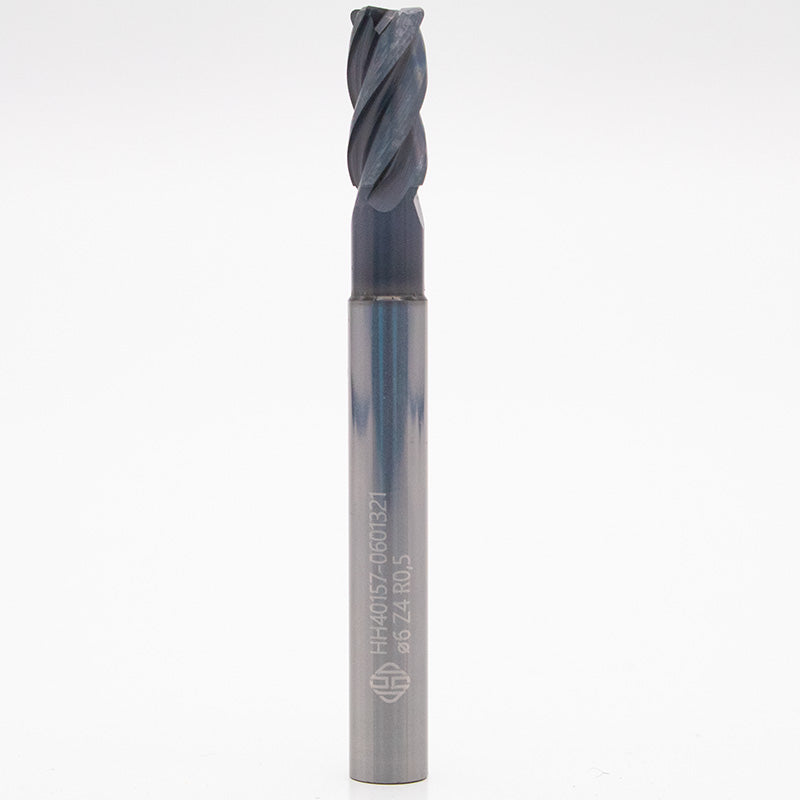 Ø 6 mm Radiusfräserfräser r0,5 VHM Hard&Heavy TiAlN