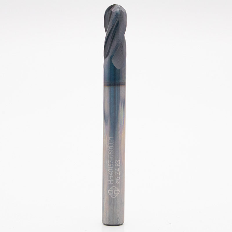 Ø 6 mm Radiusfräserfräser Vollradius r3 VHM Hard&Heavy