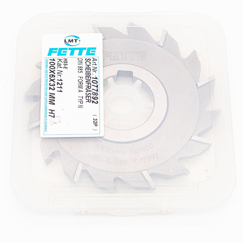 Scheibenfräser 100x6x 32 mm DIN 885 HSS-E