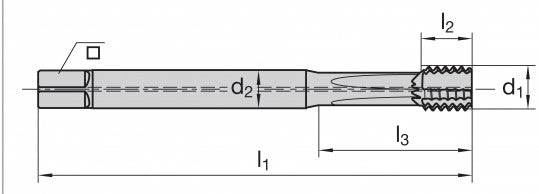 LMT FETTE Maschinegewindebohrer XChange- Schaft , M8  Size01