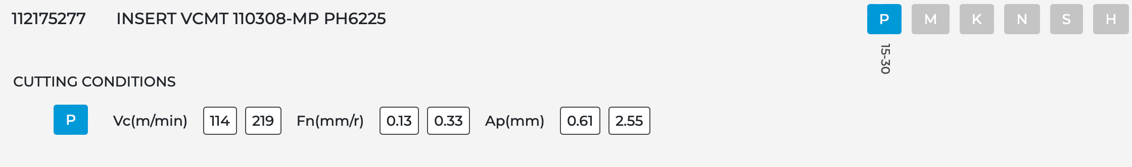 10 Stk. VCMT 110308 MP PALBIT Wendeschneidplatten