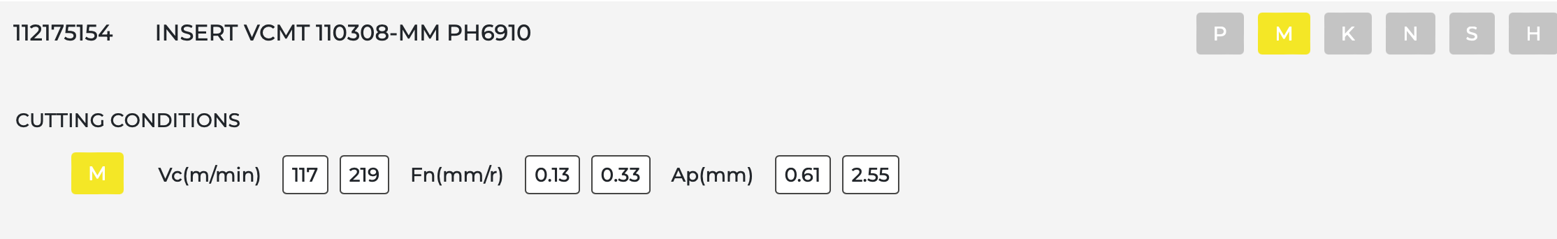 10 Stk. VCMT 110304 MM Palbit Wendeschneidplatten