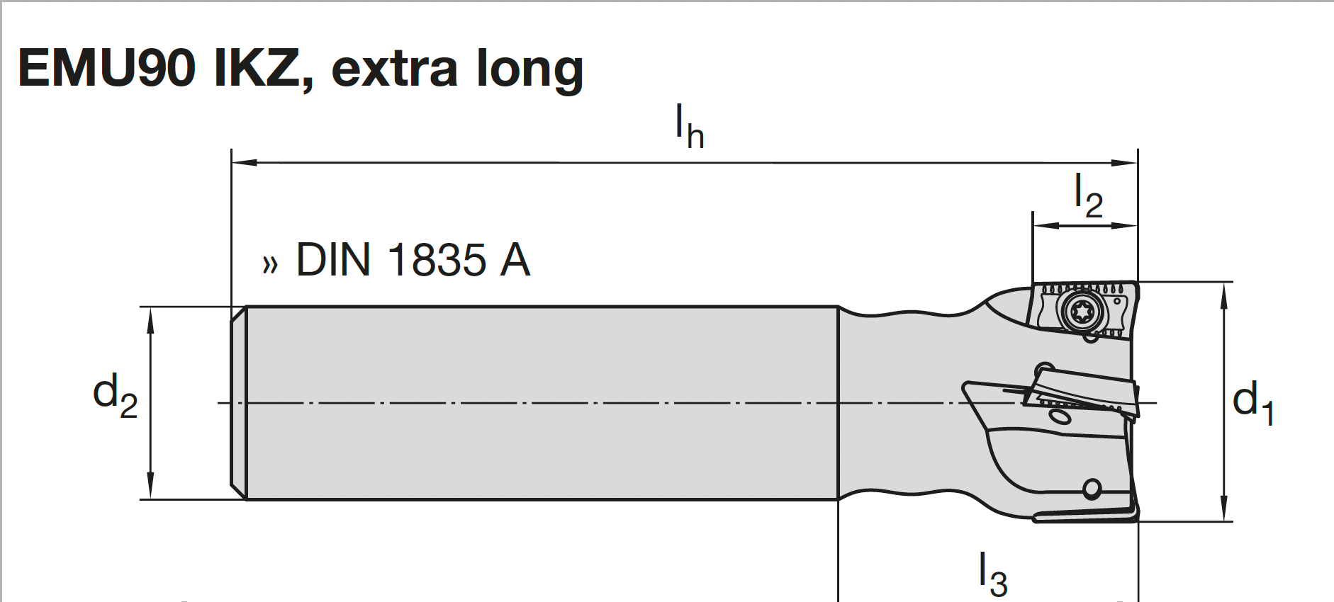Multi Edge 4Feed  EMU90 A11.025AN-IF Hochvorschubfräser LMT FETTE