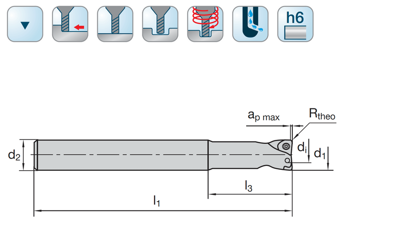 Multi Edge 3Feed  ECP X07.25AN190-I Hochvorschubfräser LMT FETTE