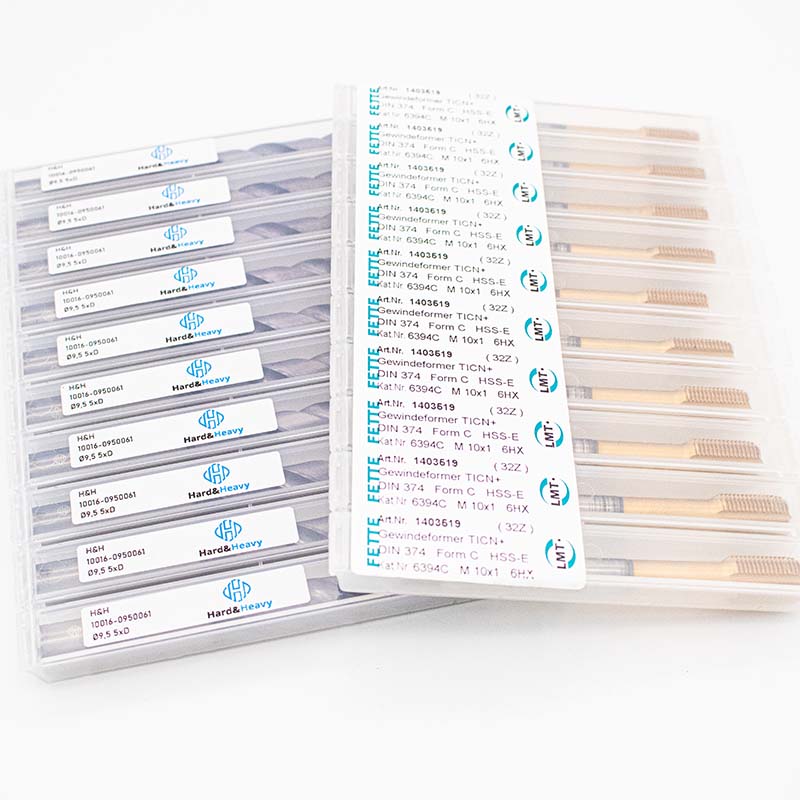 Set  Ø9,5mm Spiralbohrer 5xD VHM und Gewindeformer M10x1 HSS-E