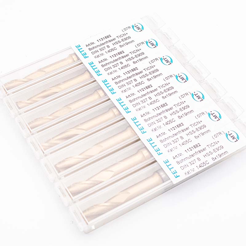 LMT FETTE Bohrnutenfräser, Zweischneider DIN 327 HSS-E 8x19mm