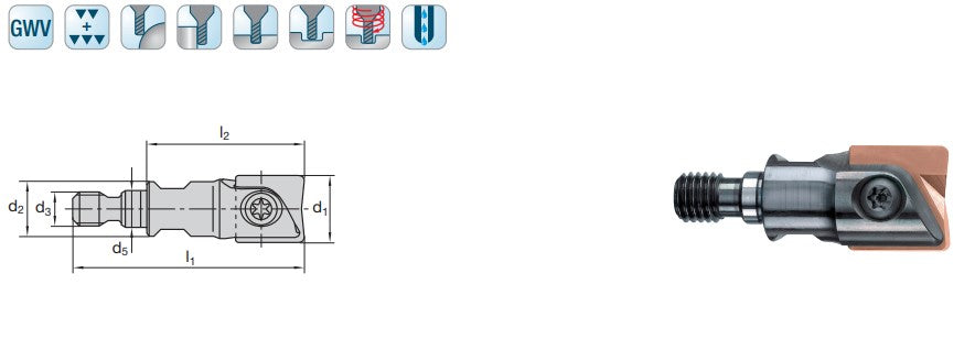 LMT FETTE Kopieraufschraubfräser GWV EBG V16.016TR037