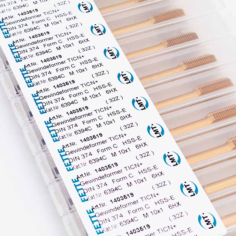 Gewindeformer M10 x 1  LMT FETTE DIN 374 TICN+ HSS-E