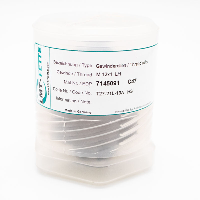 Gewinderollen / Thread Rolls  M12 x 1 LH LMT FETTE  für Tangential Rollköpfe