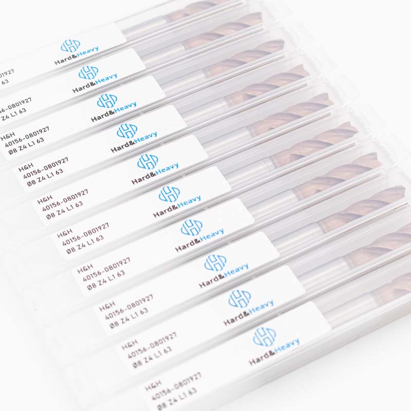 Ø8 mm Fräser aus Vollhartmetall  Hard & Heavy HPC NCUT , ungleiche Teilung, abgesetzt