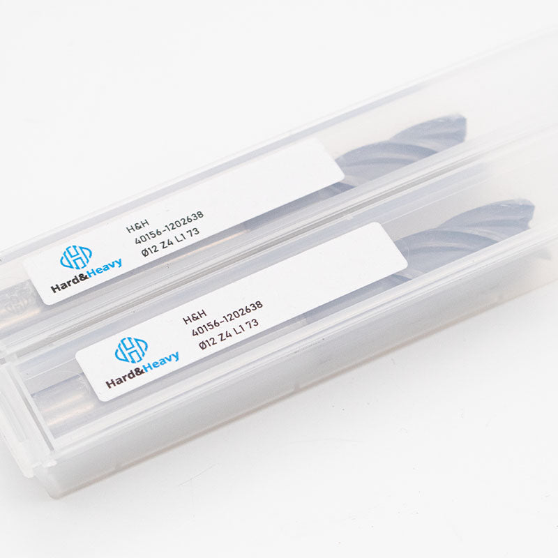 Ø 12 mm Hard & Heavy  Vollhartmetall HPC NCUT Fräser, ungleiche Teilung, abgesetzt