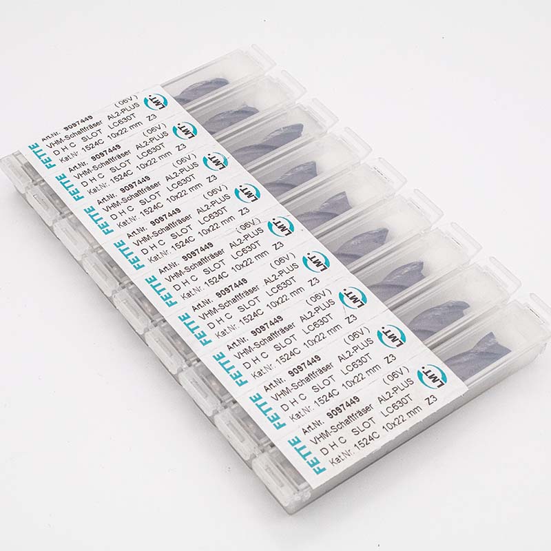 10x22  Schafft Fräser VHM DHC SLOT LC630T mit ungleichem Drall Winkel LMT FETTE