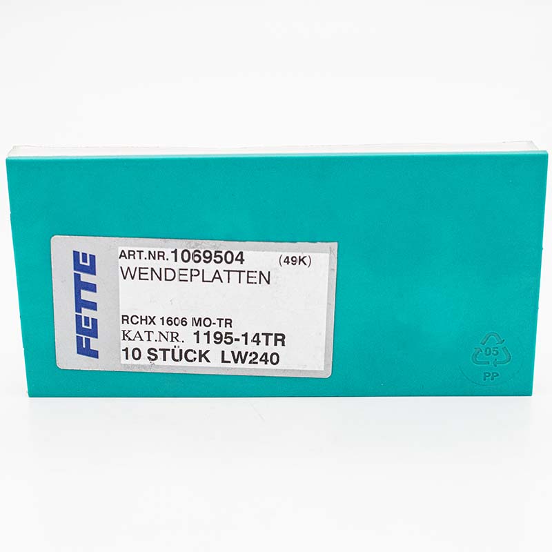 10 Stk. RCKX 1606MO-TR Wendeschneidplatten LMT FETTE 