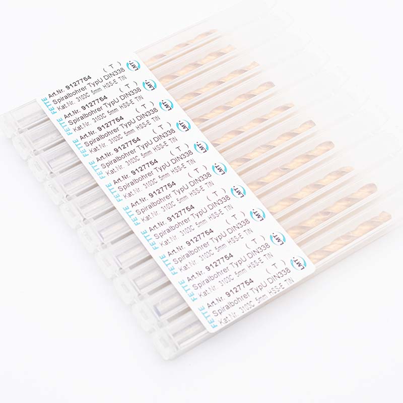 10 Stk. 5 mm LMT FETTE Spiralbohrer HSS-E  