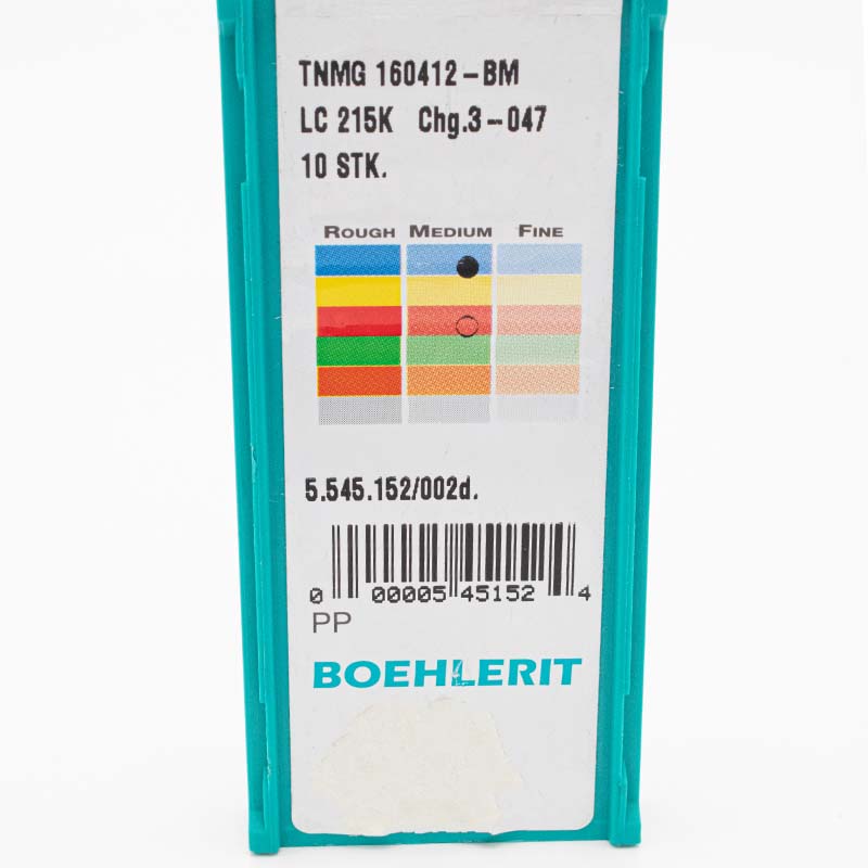 10 Stk. TNMG 160412 BM  BOEHLERIT Wendeschneidplatten