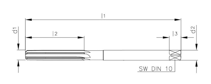 Ø 12 mm Handreibahle VHM