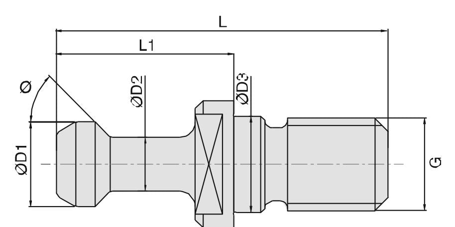 Anzugsbolzen BN 164- BT40 BILZ NEU