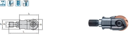 LMT FETTE Kugel-Kopieraufschraubfräser GWR  EBR R16.016TR026-I