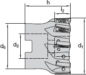 FMU90 A12.063 AN-l Univex- Eckfräsköpfe 90° LMT FETTE