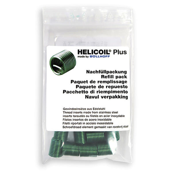 Helicoil PLUS Gewindeeinsatz-Set Nachfüllpack, 10-teilig, M14x1,5x14